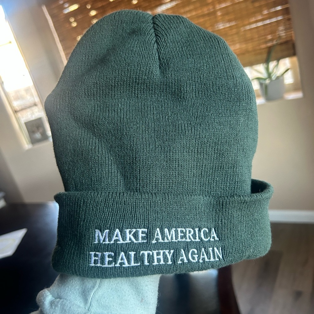 Green MAHA beanie NWOT